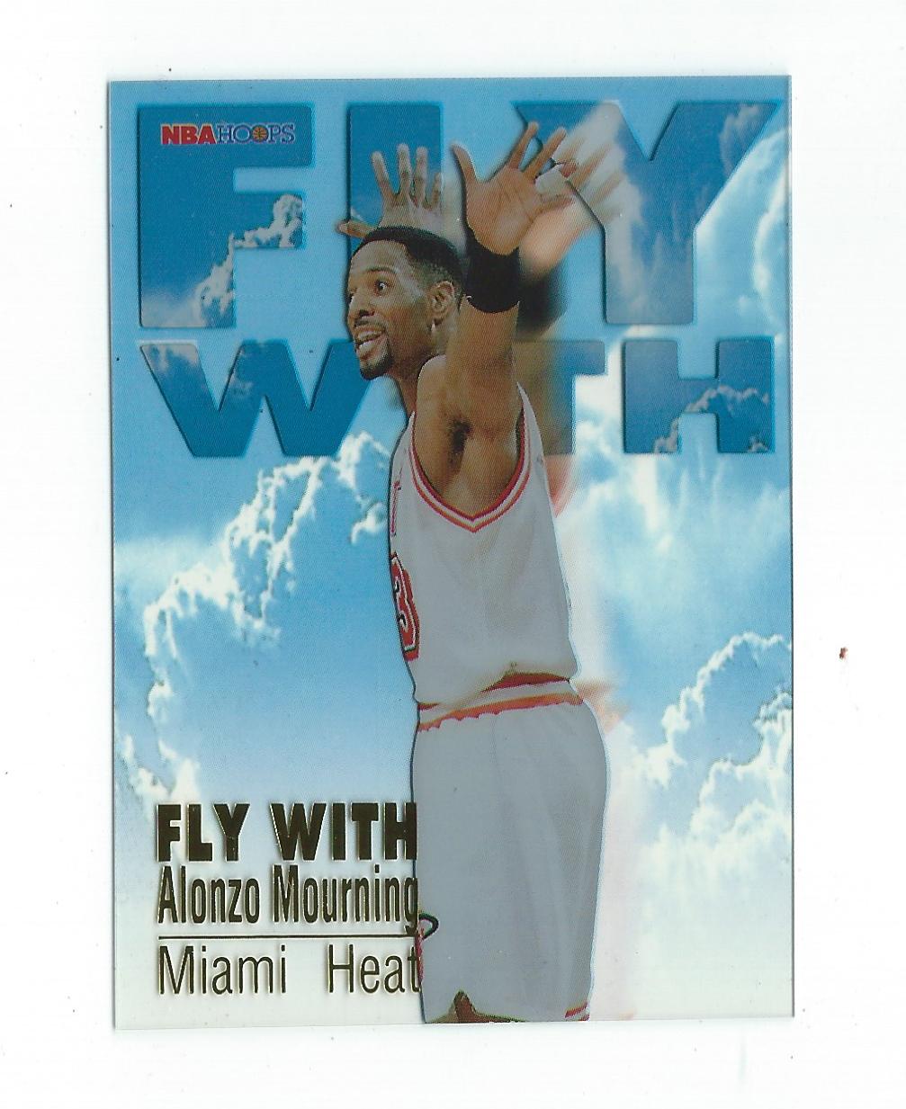 1996-97 Hoops Fly With #4 Alonzo Mourning