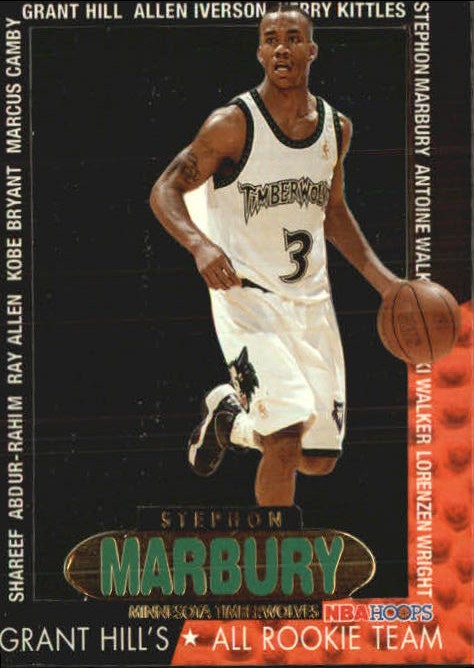 1996-97 Hoops Grant's All-Rookies #8 Stephon Marbury