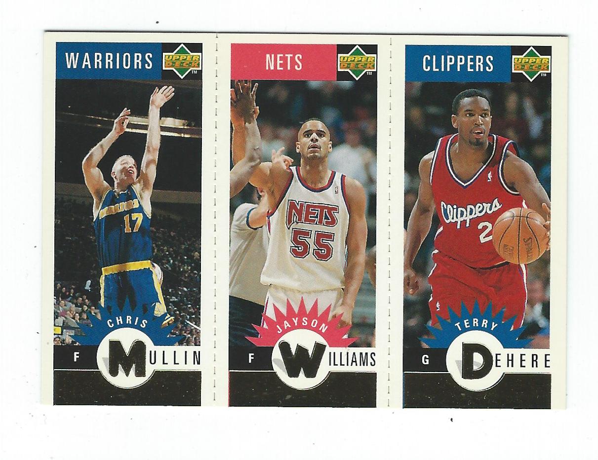 1996-97 Collector's Choice Mini-Cards Gold #M38 Chris Mullin/Jayson Williams/Terry Dehere