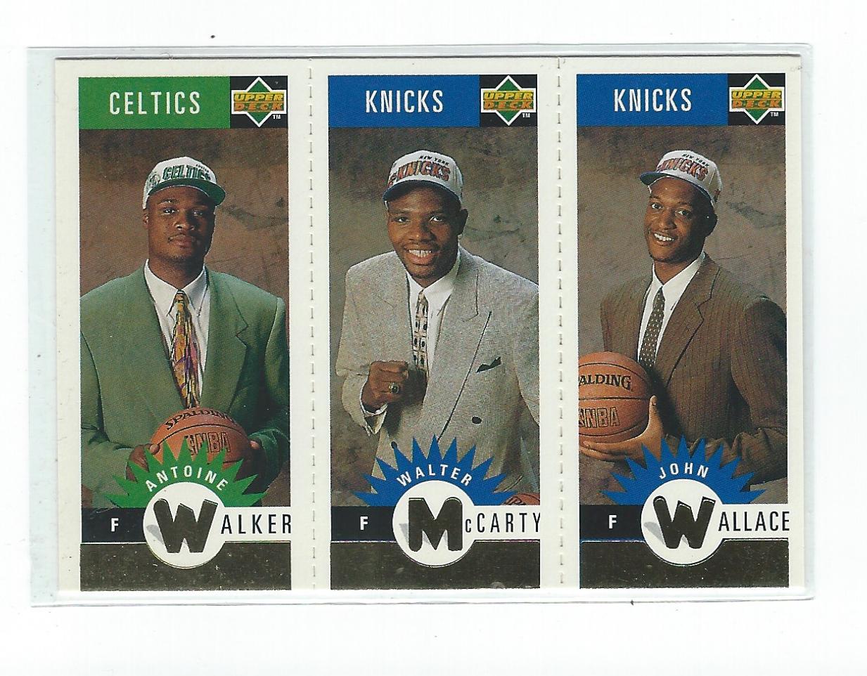 1996-97 Collector's Choice Mini-Cards Gold #M148 John Wallace/Walter McCarty/Antoine Walker