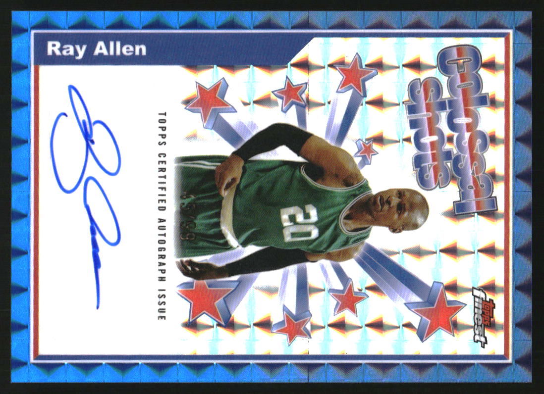 2024 Topps Finest Basketball Blue Geometric Refractor Ray Allen #BSA-RA
