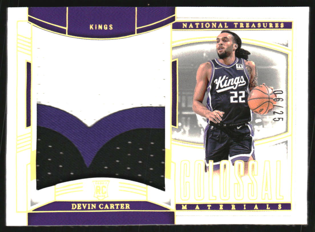 2024-25 Panini National Treasures Colossal Rookie Materials Prime #45 Devin Carter Jersey /25