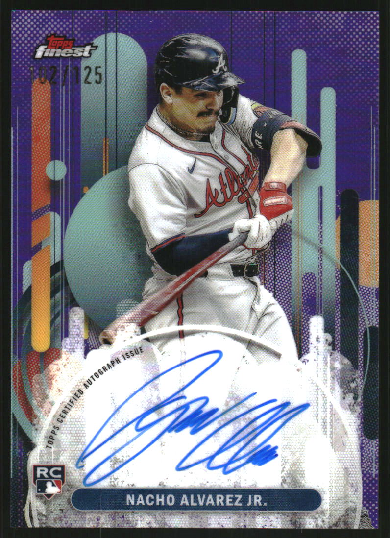 2025 Finest Autographs Purple Refractors #FANA Nacho Alvarez Jr. Auto /125