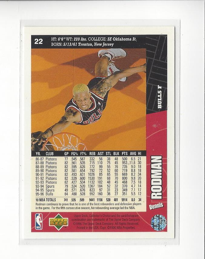 Dennis Rodman cards (1989-2022) Bulls Pistons Spurs Lakers - You Choose - Picture 98 of 168