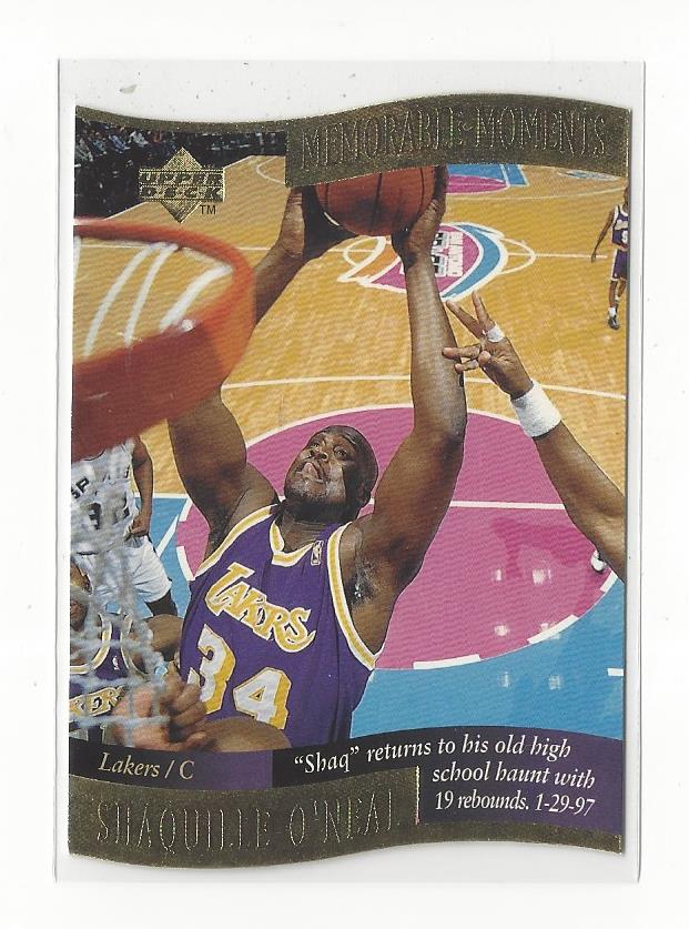 1996-97 Collector's Choice Memorable Moments #7 Shaquille O'Neal