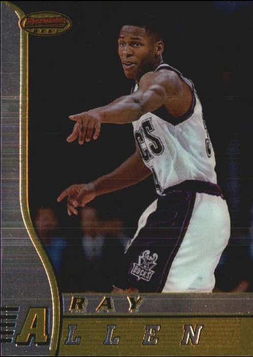 1996-97 Bowman's Best #R5 Ray Allen RC back image