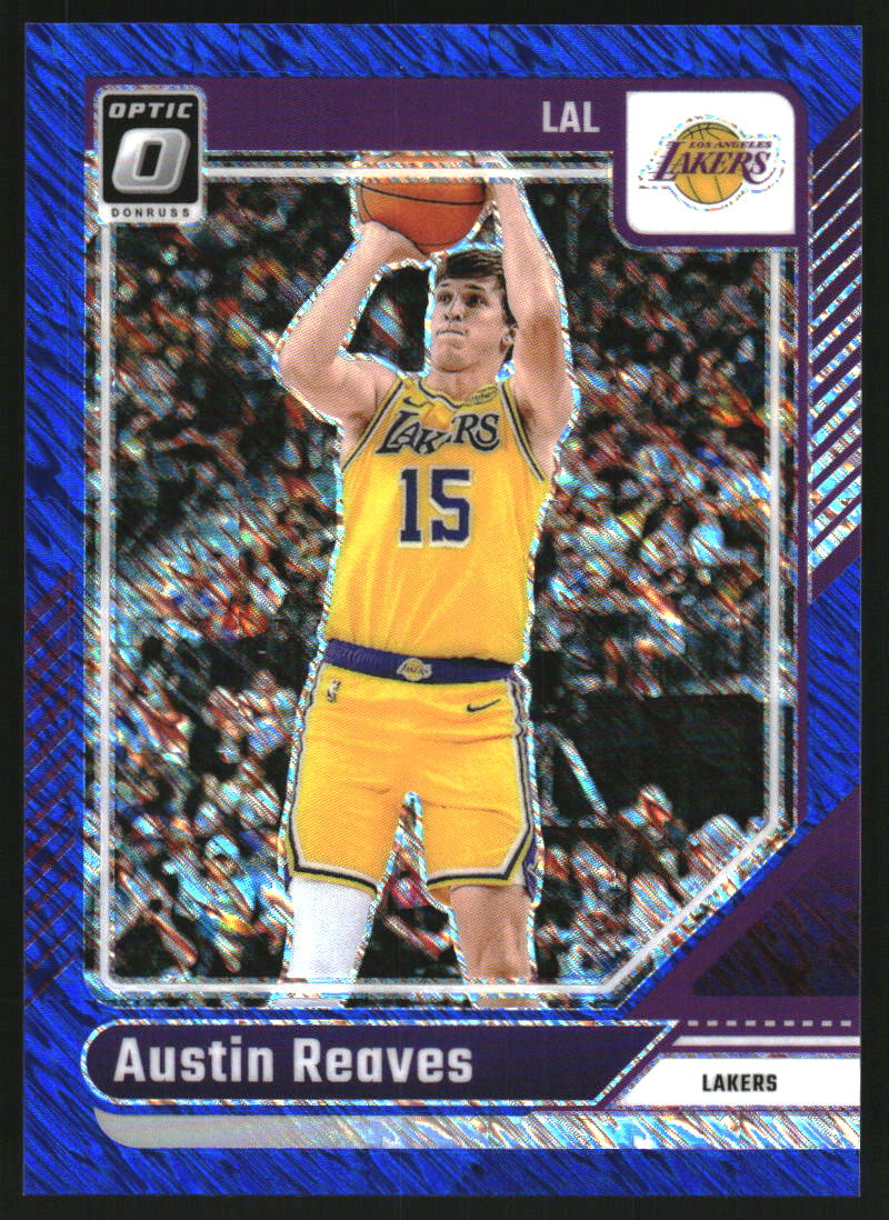 2024-25 Donruss Optic Blue Shimmer #140 Austin Reaves