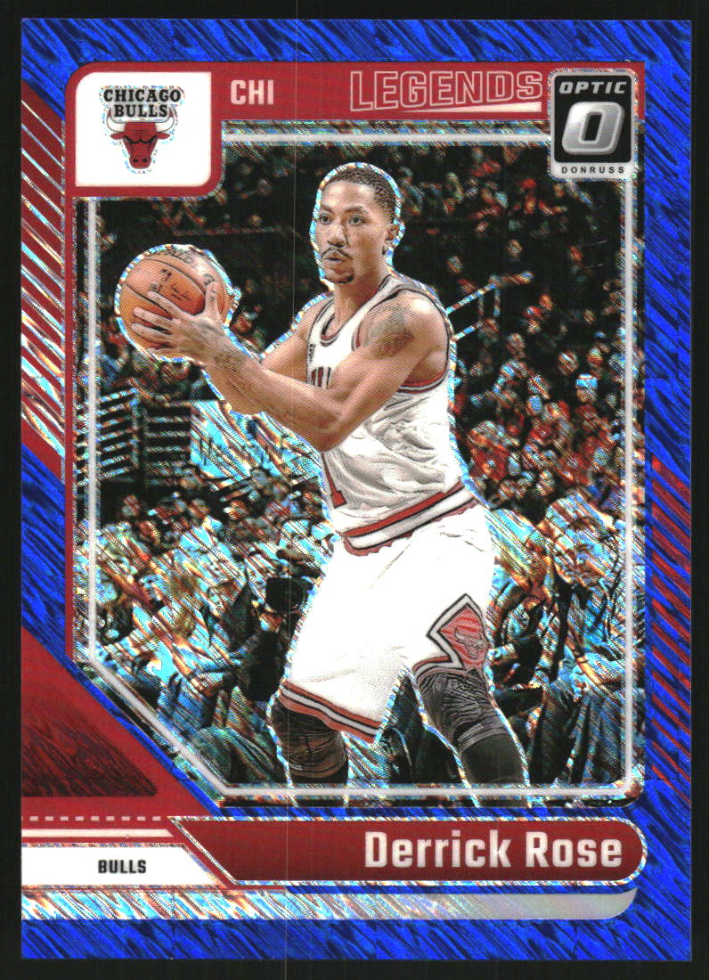2024-25 Donruss Optic Blue Shimmer #233 Derrick Rose LGD /75
