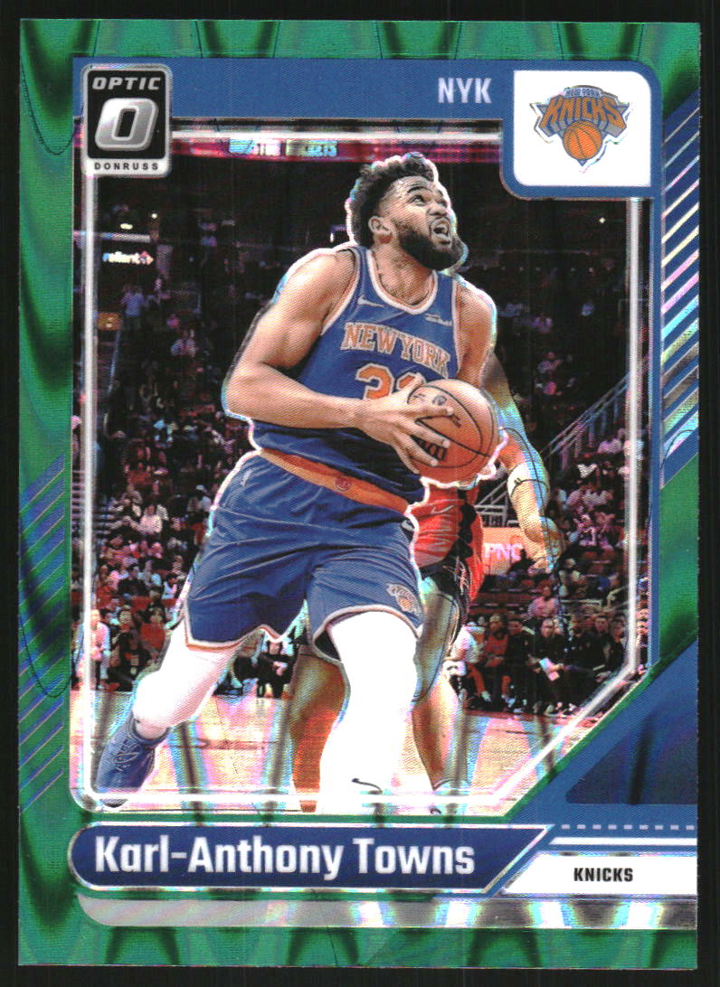2024-25 Donruss Optic Green Seismic #158 Karl-Anthony Towns