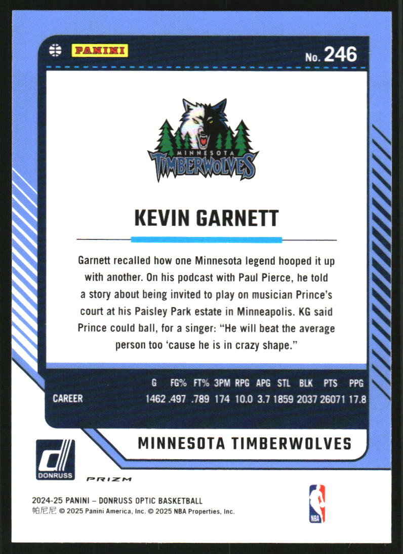 2024-25 Donruss Optic Holo #246 Kevin Garnett LGD