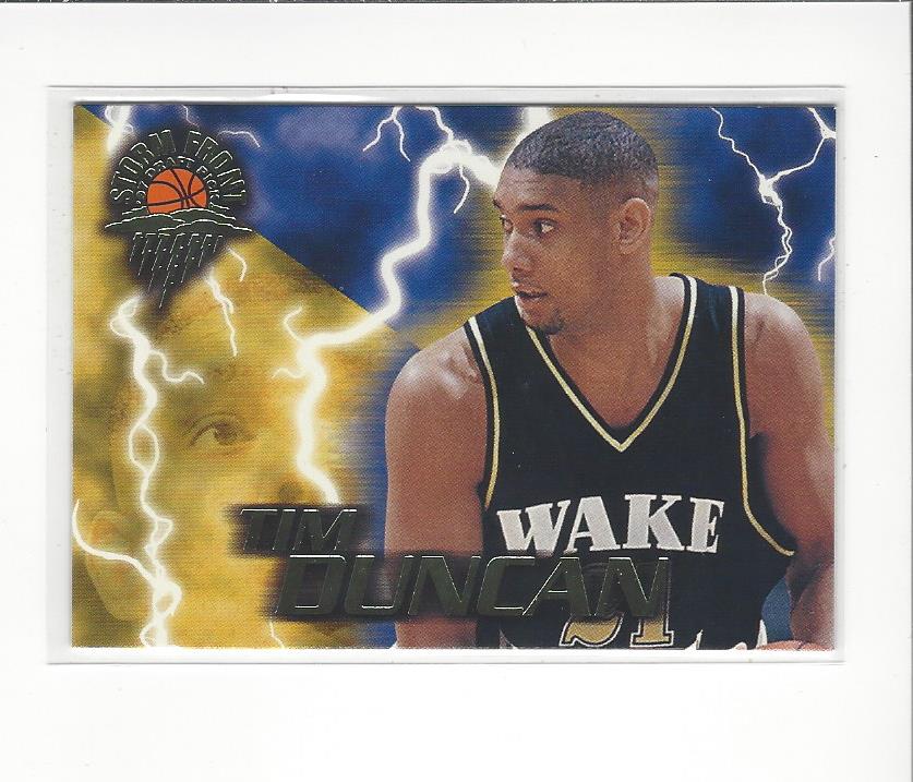 1997 Wheels Rookie Thunder Storm Front #1 Tim Duncan