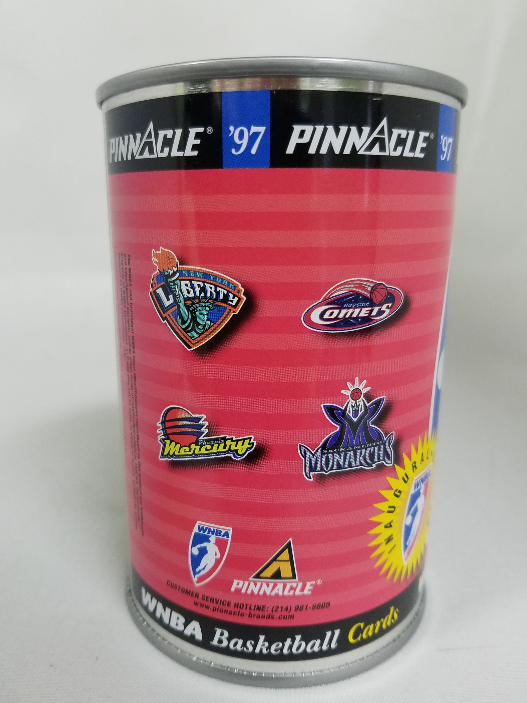 1997 Pinnacle Inside WNBA Cans #17 WNBA League - . Opened, empty