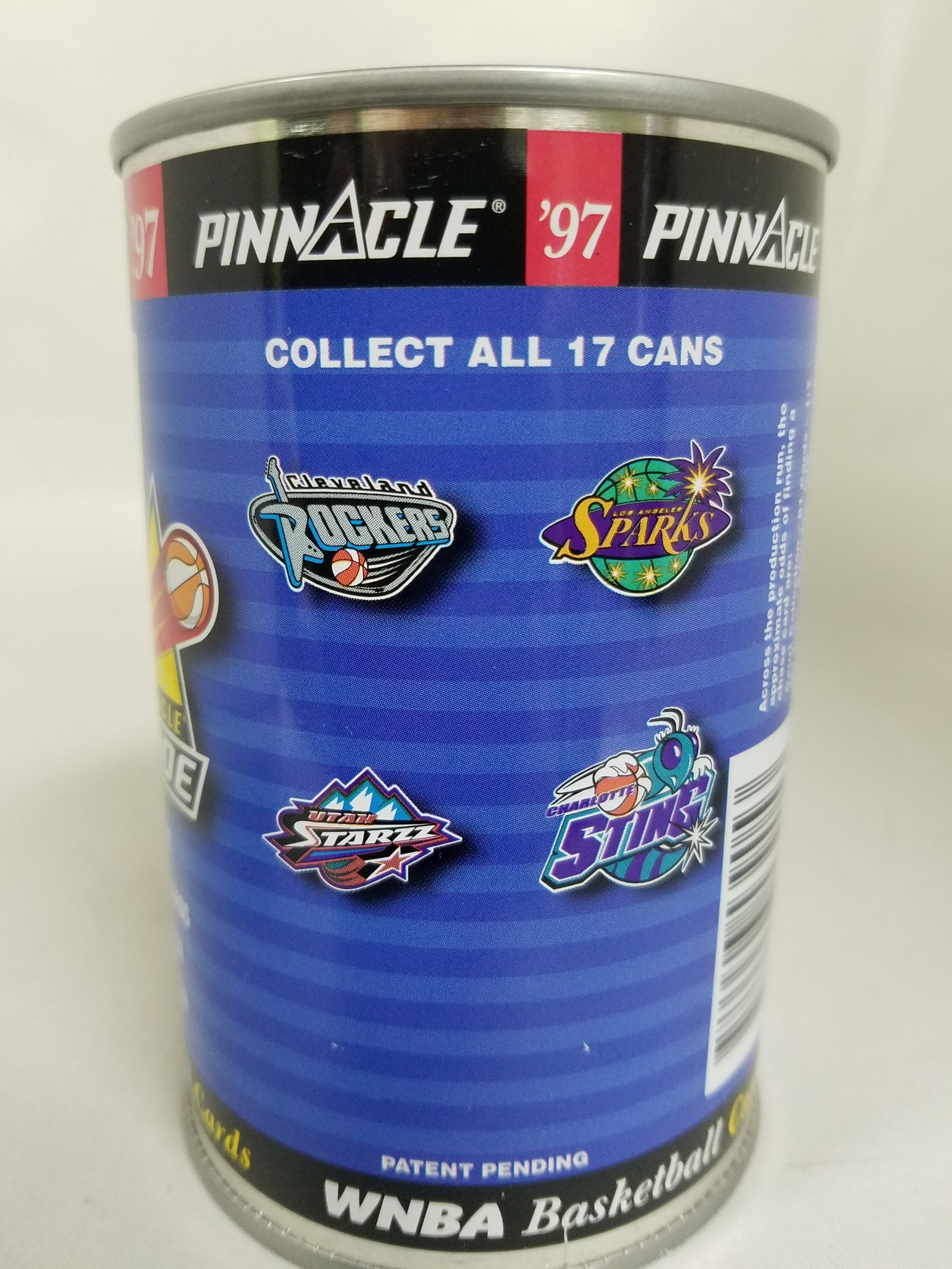 1997 Pinnacle Inside WNBA Cans #17 WNBA League - . Opened, empty
