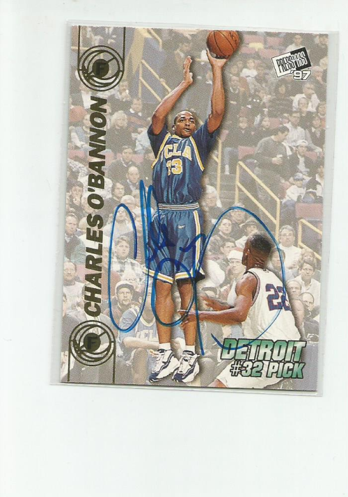 1997 Press Pass Double Threat Autographs #29A Charles O'Bannon