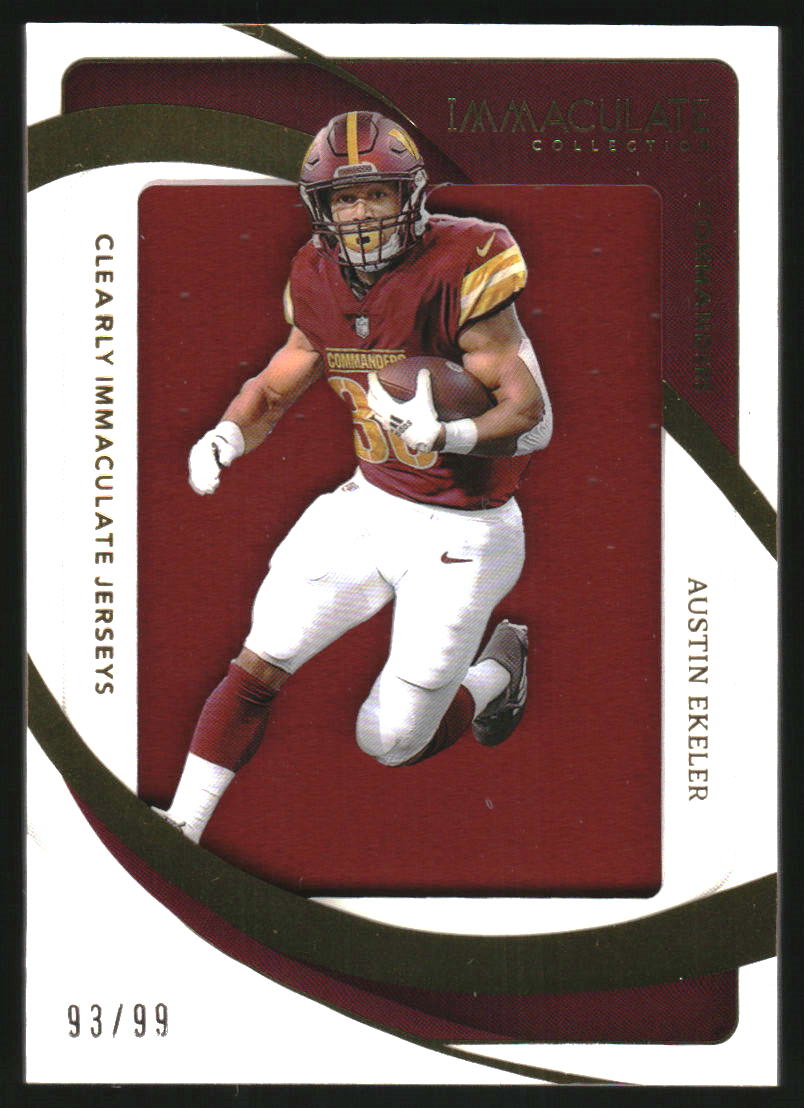 2024 Immaculate Collection Clearly Immaculate Jerseys #33 Austin Ekeler Jersey /99
