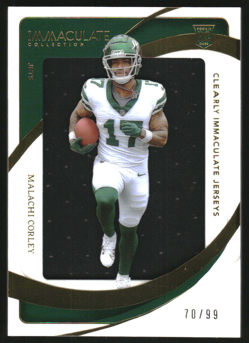 2024 Immaculate Collection Clearly Immaculate Rookie Jerseys #28 Malachi Corley Jersey /99