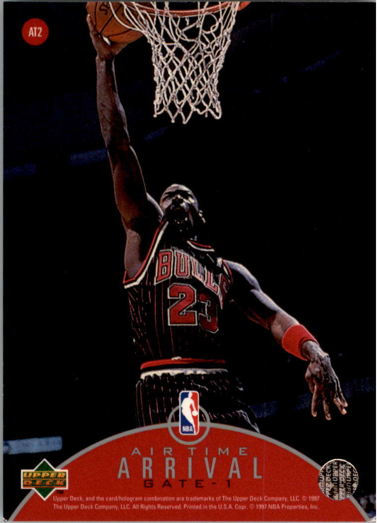 1997-98 Upper Deck Jordan Air Time #AT2 Michael Jordan back image