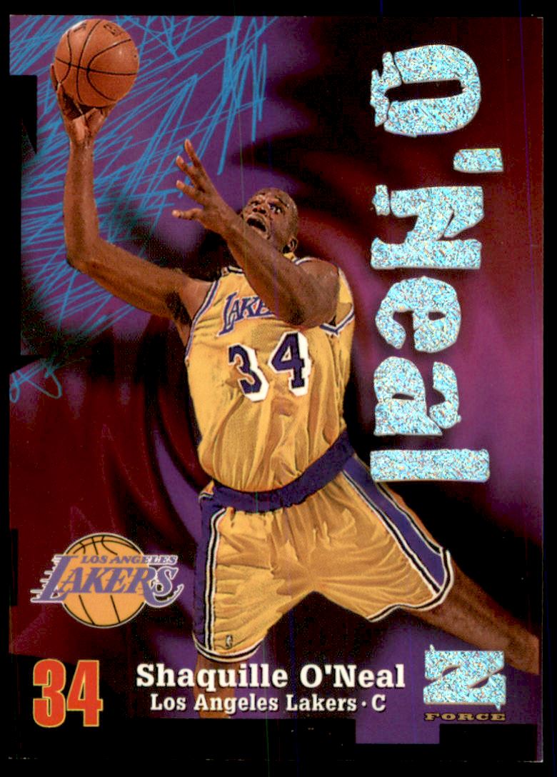 1997-98 Z-Force Rave #34 Shaquille O'Neal - NM-MT