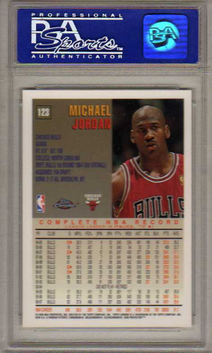 1997-98 Topps Chrome #123 Michael Jordan back image