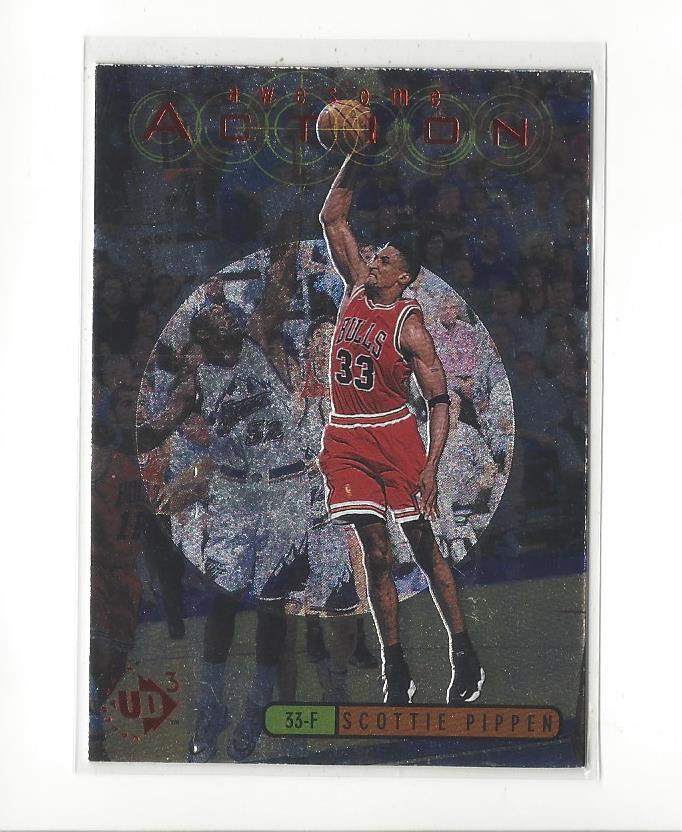 1997-98 UD3 Awesome Action #A7 Scottie Pippen