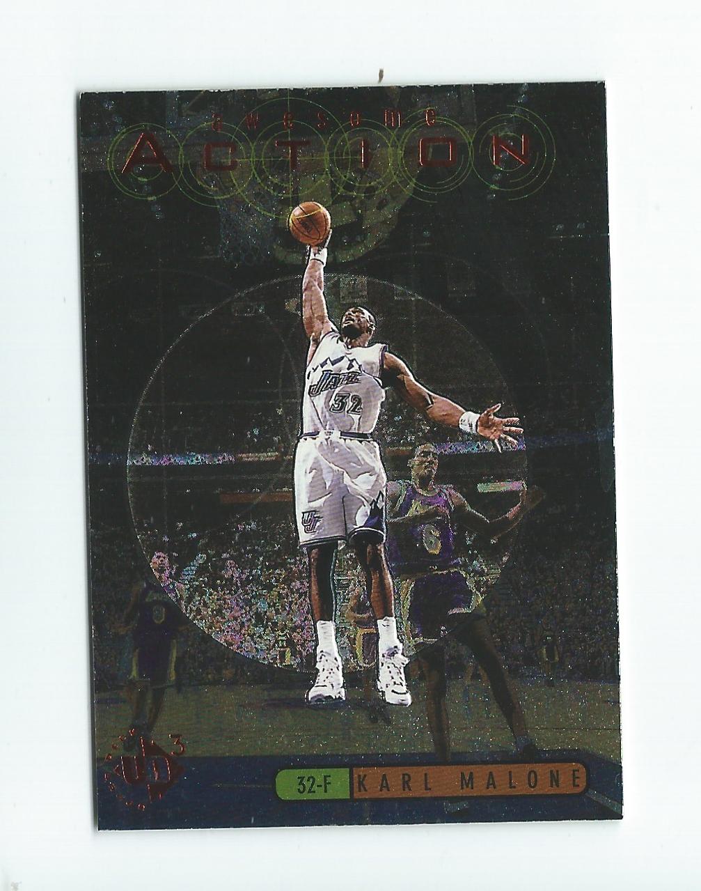 1997-98 UD3 Awesome Action #A19 Karl Malone
