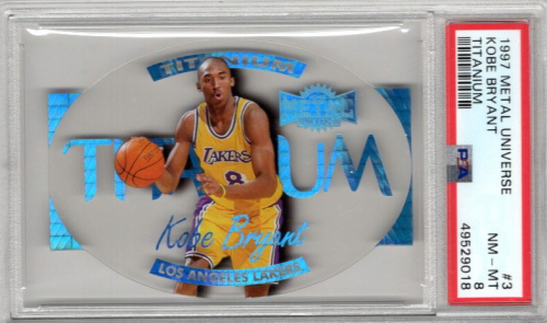 1997-98 Metal Universe Titanium #3 Kobe Bryant - - Graded PSA NM