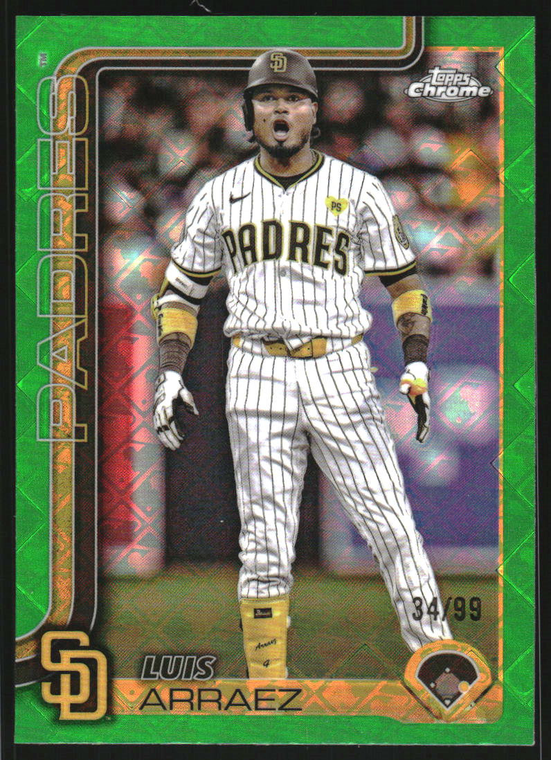 2025 Topps Chrome Logofractor Green Refractors #216 Luis Arraez