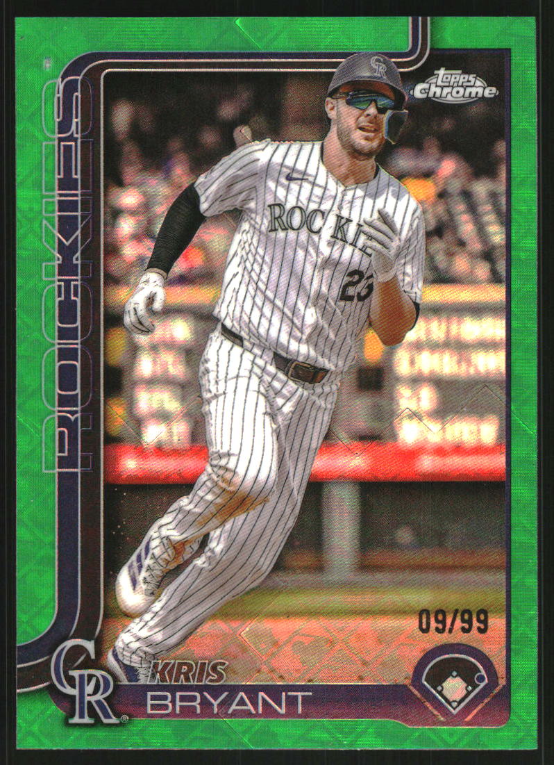 2025 Topps Chrome Logofractor Green Refractors #248 Kris Bryant /99