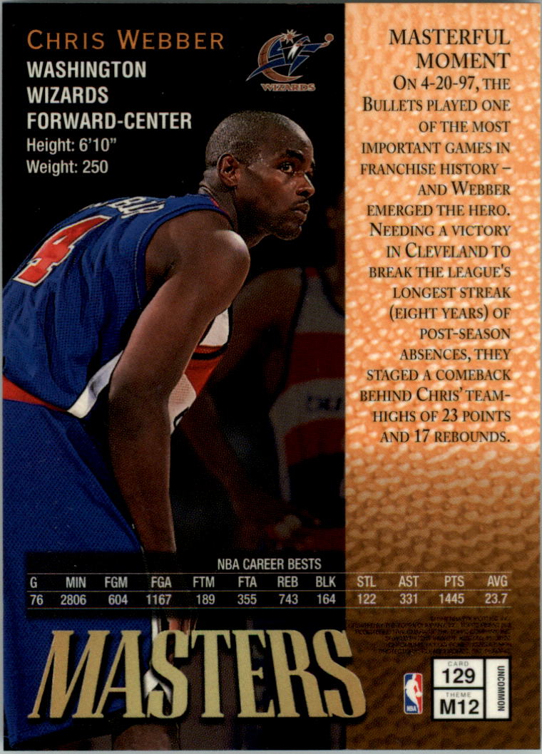 1997-98 Finest Basketball Card Pick (Base) 102-315 - Picture 56 of 361