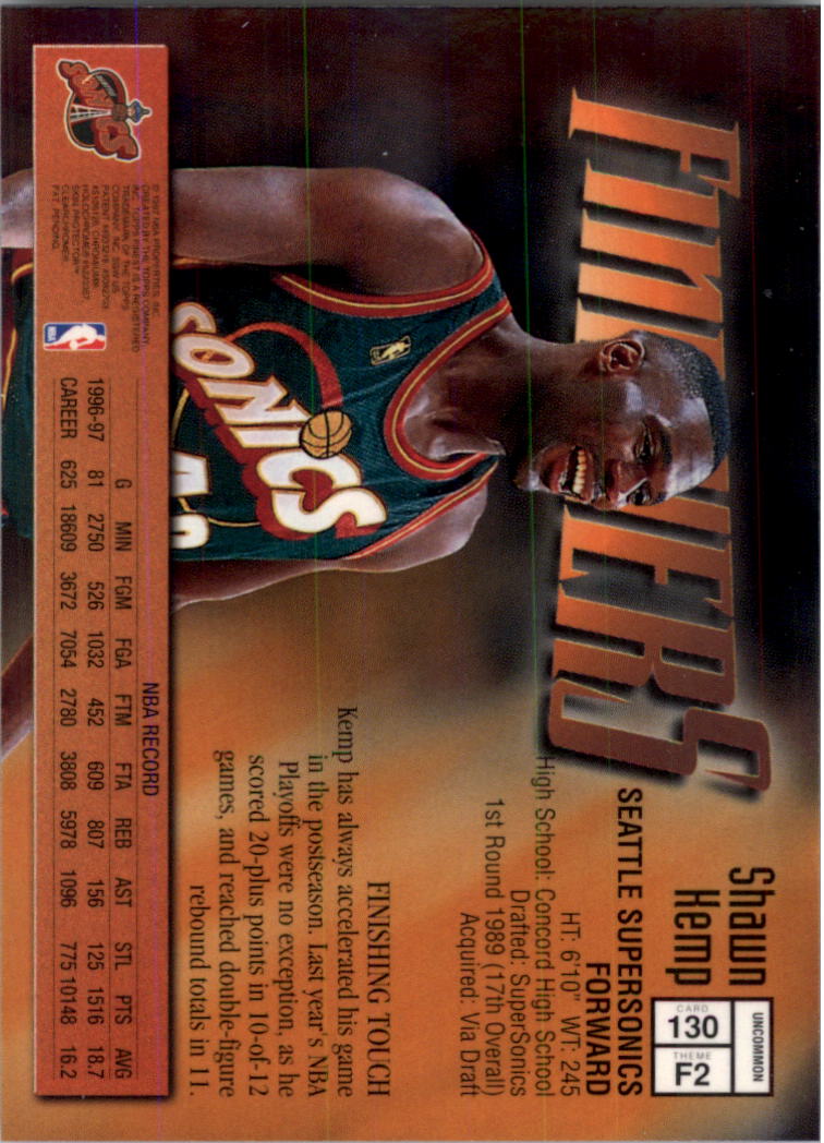 1997-98 Finest Basketball Card Pick (Base) 102-315 - Picture 58 of 361