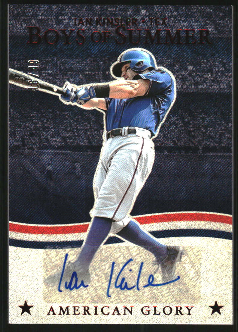 2025 Panini Boys of Summer American Glory Signatures Red #20 Ian Kinsler Auto /49