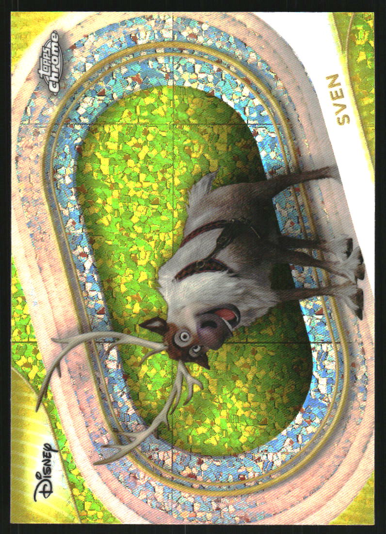 2025 Topps Chrome Disney Yellow Mini-Diamonds Refractors #32 Goofy