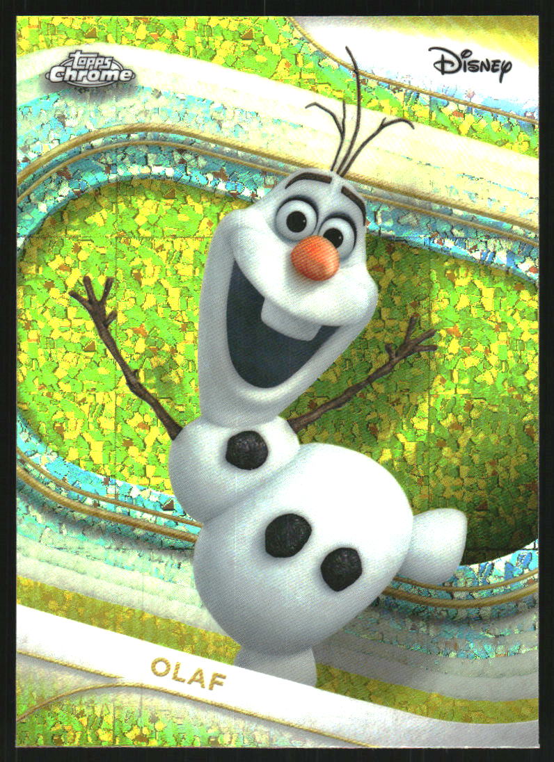 2025 Topps Chrome Disney Yellow Mini-Diamonds Refractors #113 Olaf