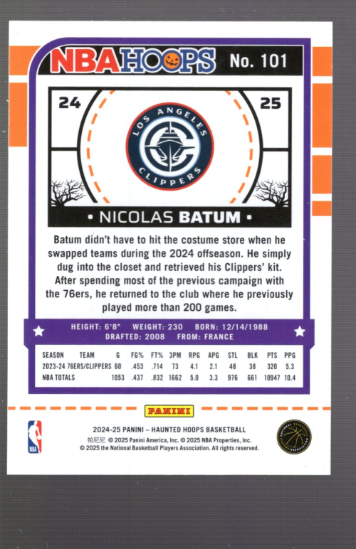 B7384- 2024-25 Hoops Haunted hoops Basketball G1 -You Pick- 15+ FREE US SHIP - Picture 9 of 13