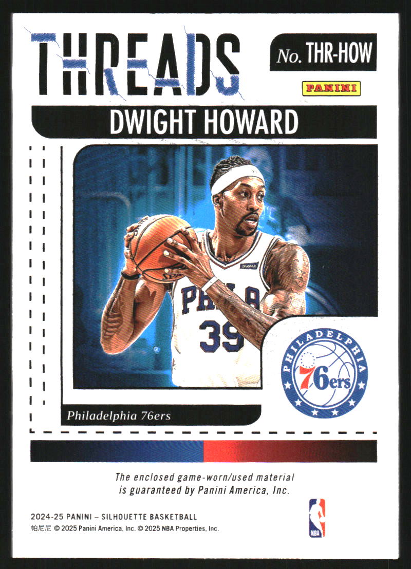 2024-25 Panini Silhouette Threads #52 Dwight Howard Jersey