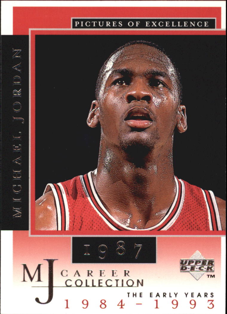 1998 Upper Deck Michael Jordan Career Collection #13 Michael Jordan/Pictures of Excellence 1987