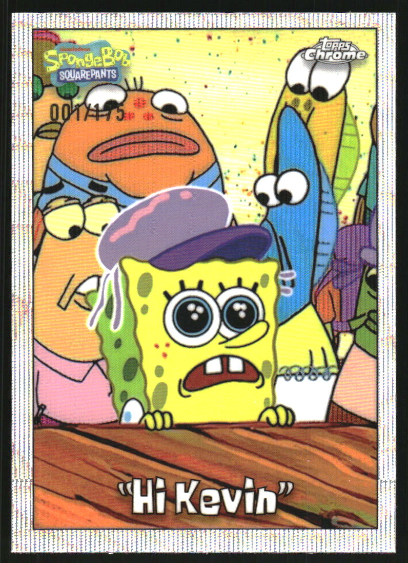 2025 Topps Chrome SpongeBob Squarepants Wave Refractors #81 