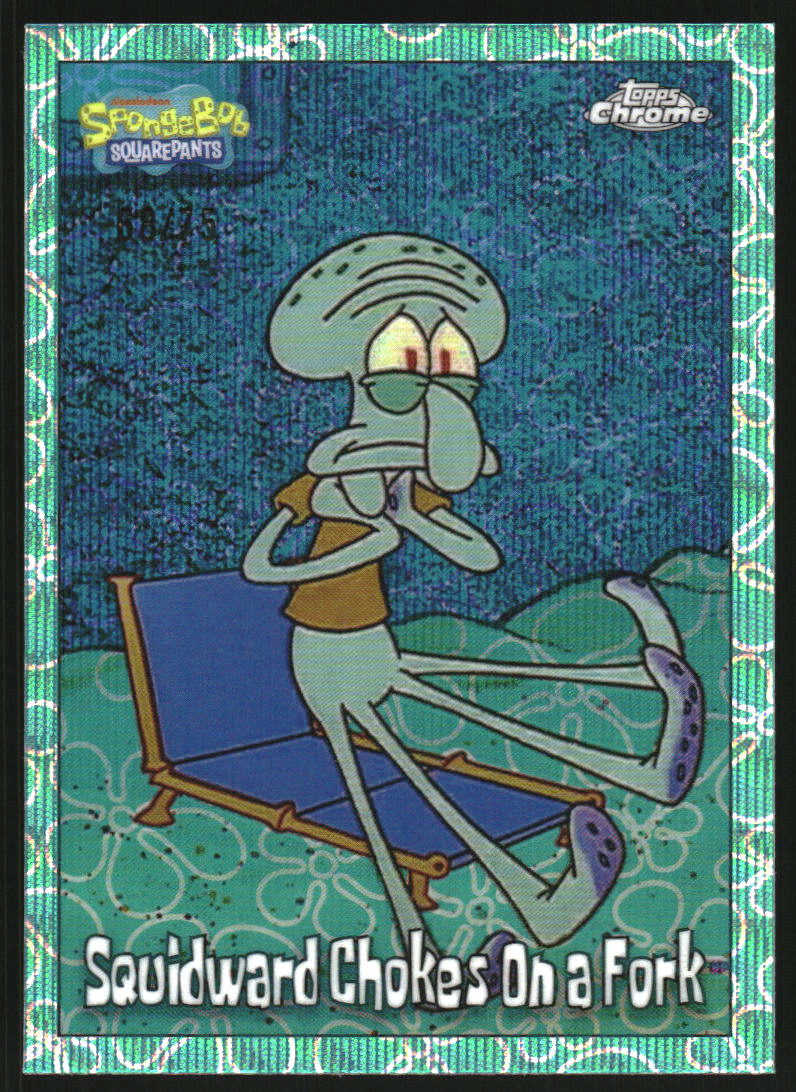 2025 Topps Chrome SpongeBob Squidward's Gallery Superfractor Nolan