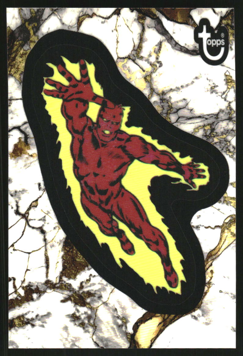 2025 Topps Chrome Marvel Yellow Lava Human Torch #40 PSA 10 GEM