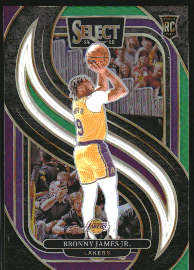 2024-25 Select Green White Purple Prizms #179 Bronny James Jr.