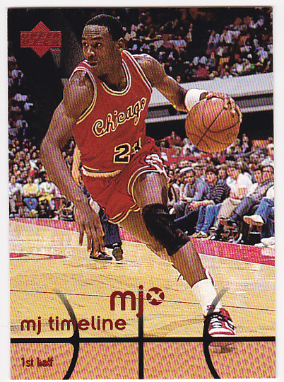 1998 Upper Deck MJx #10 Michael Jordan/Timeline 1st Half - NM-MT