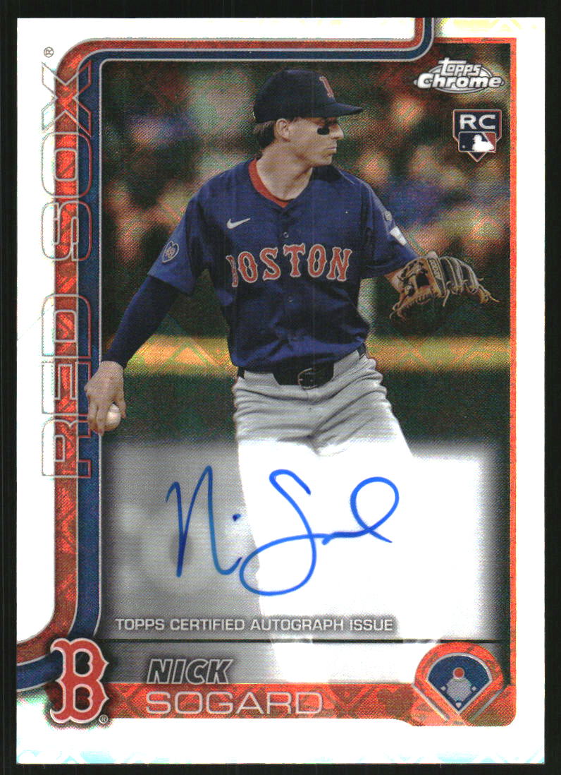 2025 Topps Chrome Logofractor Rookie Autographs #RANSO Nick Sogard Auto
