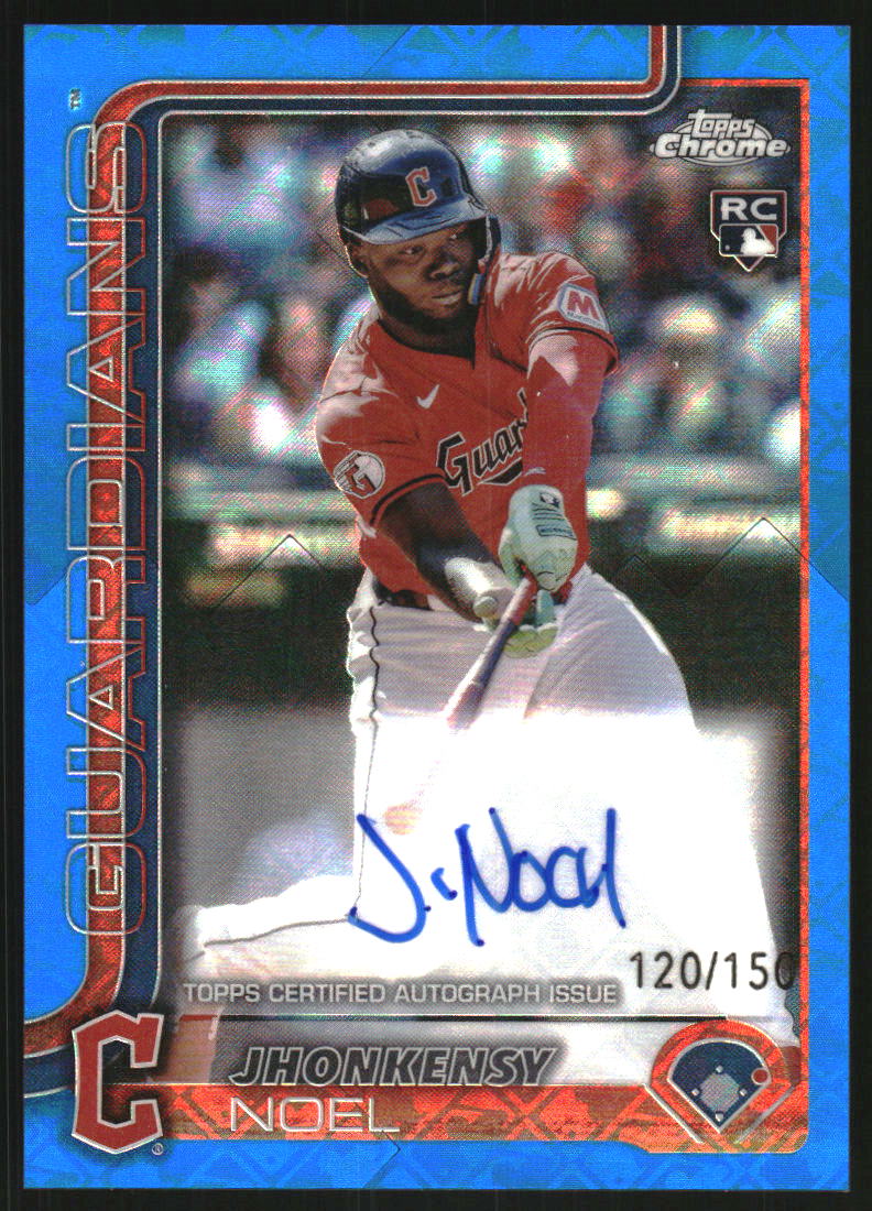 2025 Topps Chrome Logofractor #291 Jhonkensy Noel RC on Fanatics 