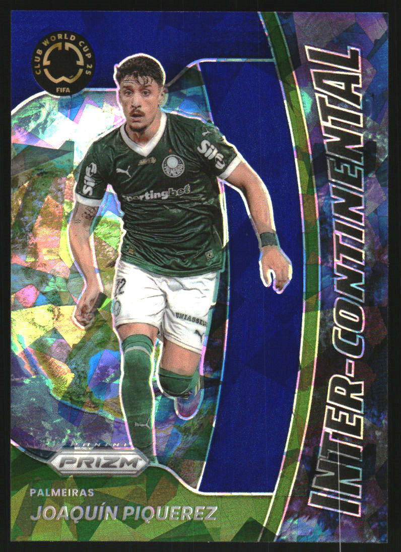 2025 Panini Prizm FIFA Club World Cup Inter-Continental Prizms Blue Ice #21 Joaquin Piquerez /99