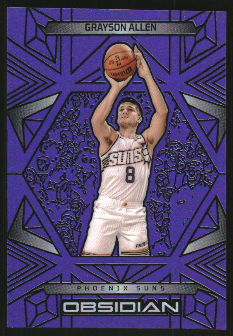 2024-25 Panini Obsidian Electric Etch Purple Flood #30 Grayson Allen /75