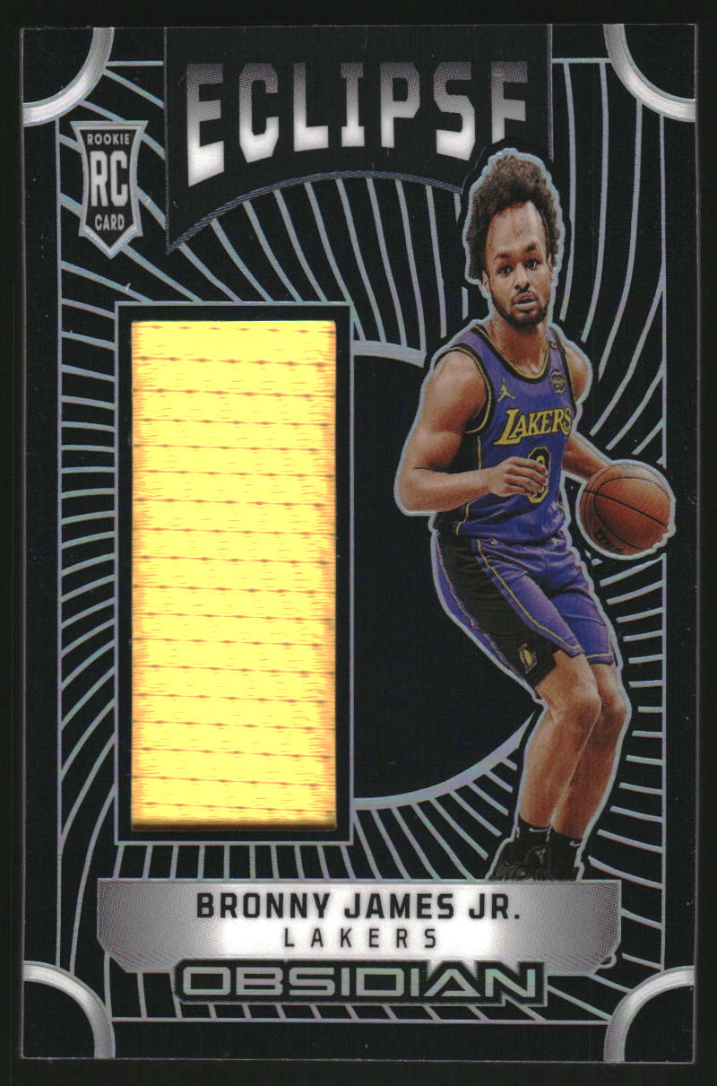 2024-25 Panini Obsidian Eclipse Materials #18 Bronny James Jr. Jersey /249