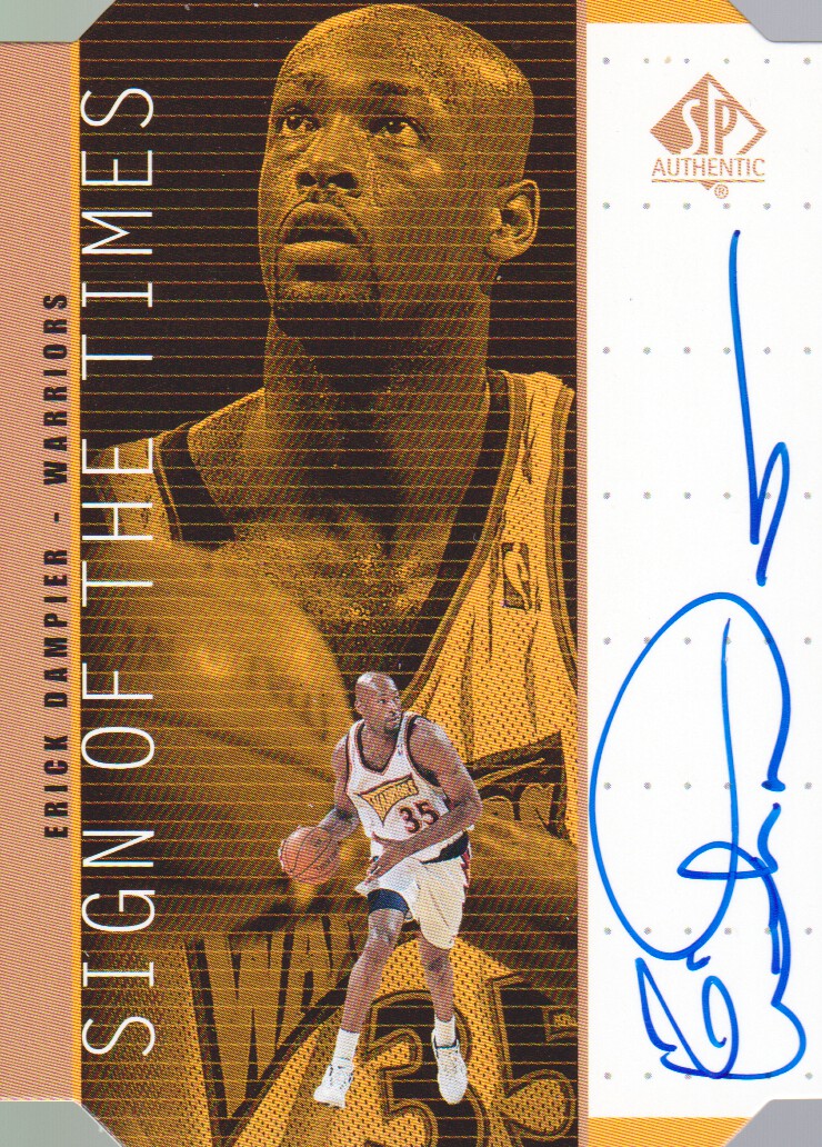1998-99 SP Authentic Sign of the Times Bronze #ED Erick Dampier