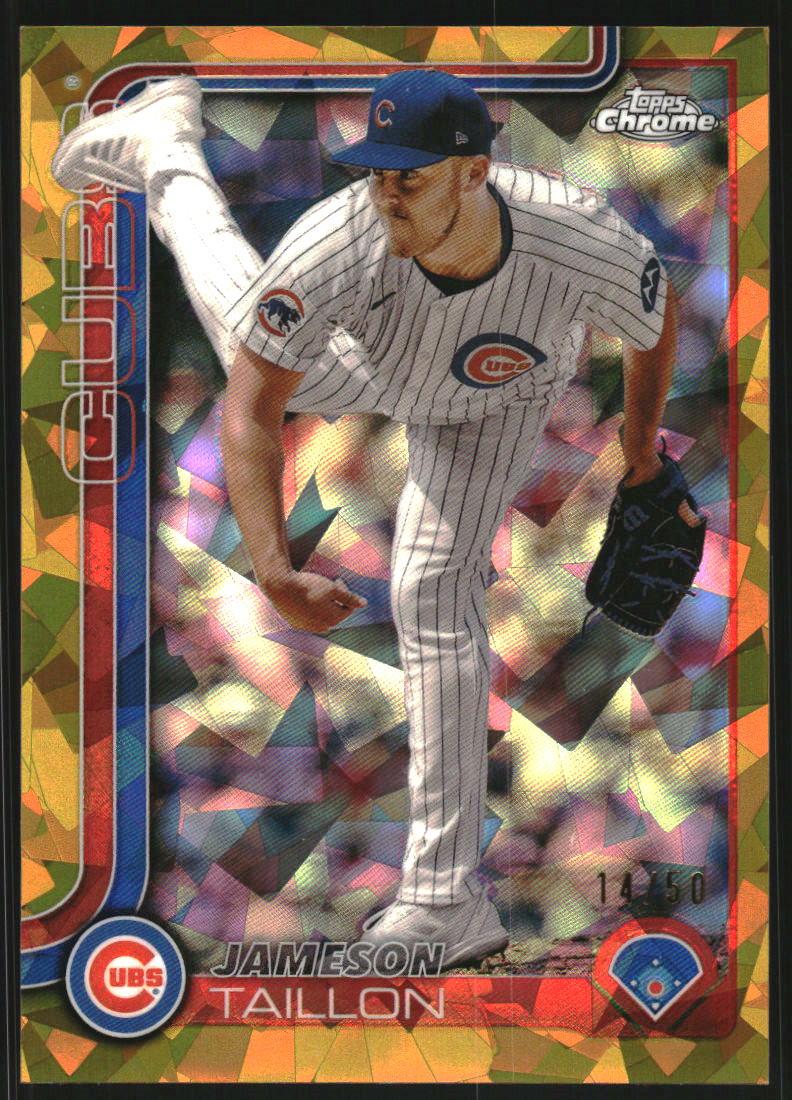 2025 Topps Chrome Sapphire Gold Refractors #33 Jameson Taillon /50