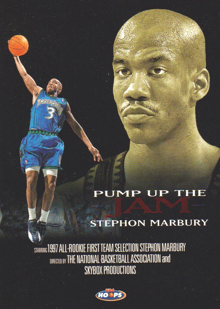 1998-99 Hoops Pump Up The Jam #1 Stephon Marbury
