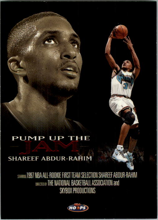 1998-99 Hoops Pump Up The Jam #7 Shareef Abdur-Rahim